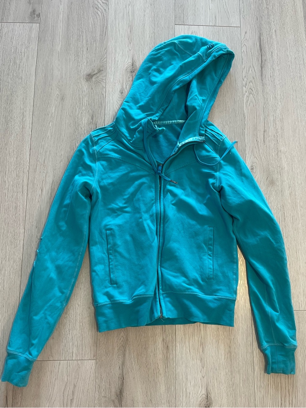 Lululemon Vintage Teal Zip-Up Hoodie
